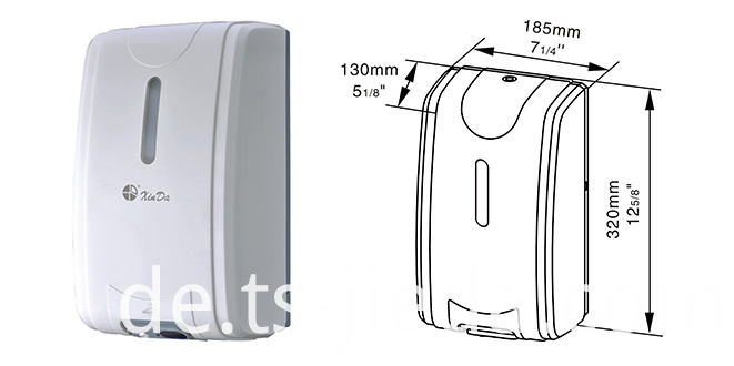 Hygienespender mit berührungslosem Sensor Sanitation Dispenser with Touch free sensor